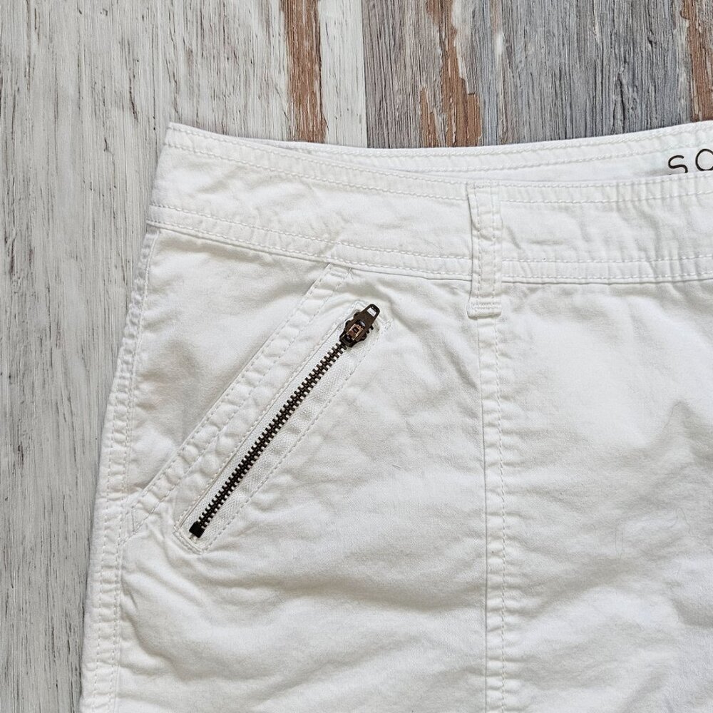 Sonoma White Shorts - 16 - Mid Rise - Picture 3 of 4